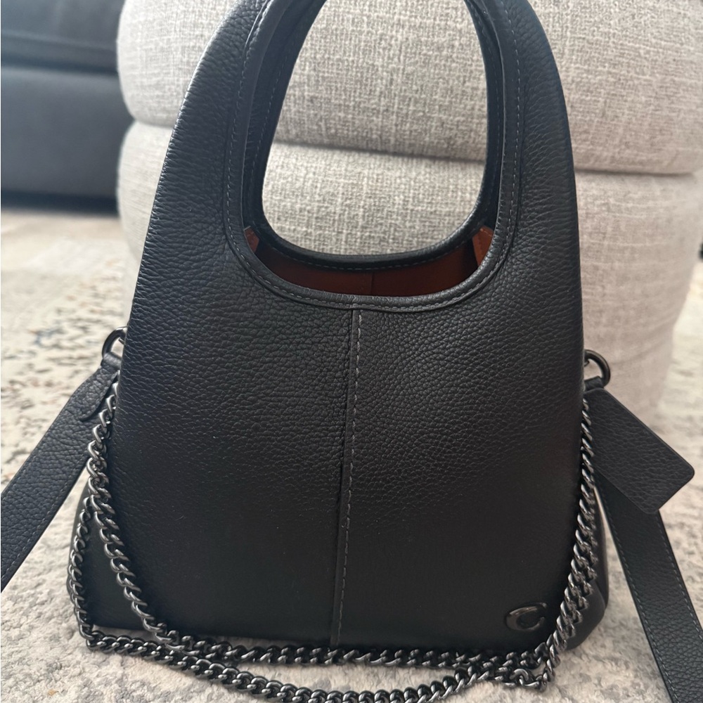 Coach Lana Shoulder Bag 23 crossbody in Black/Pewter